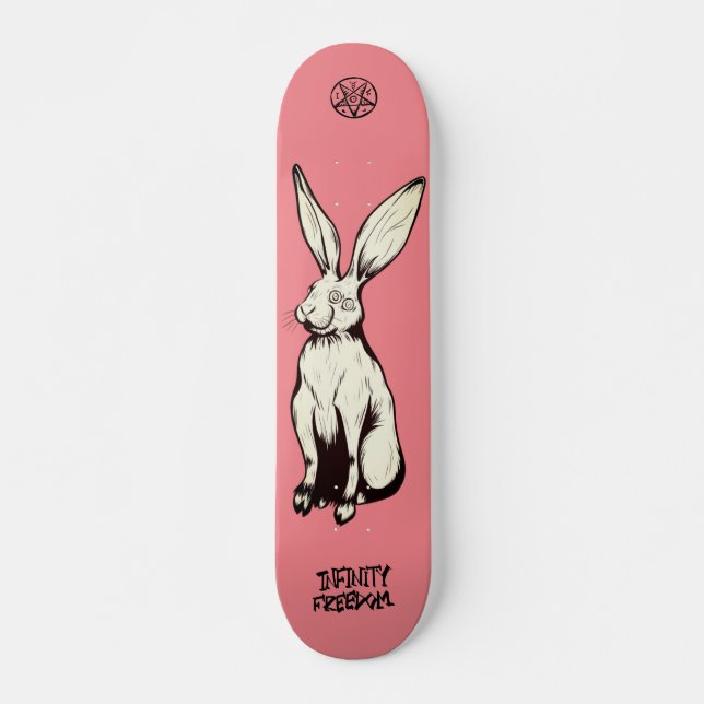 Skateboard lapin à canon (Devant)