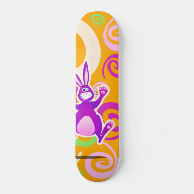 Skateboard Lapin fou, skate (Recto)