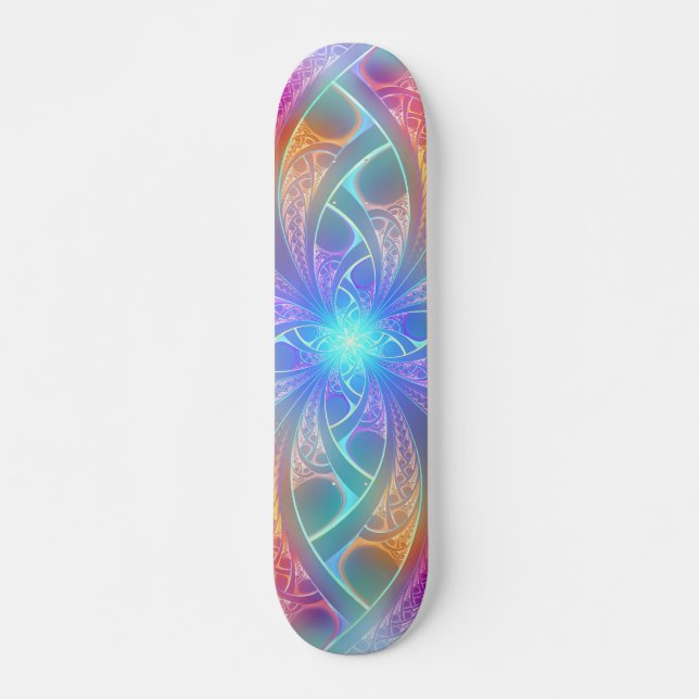 Skateboard L'arc-en-ciel psychédélique tourbillonne motif de (Devant)