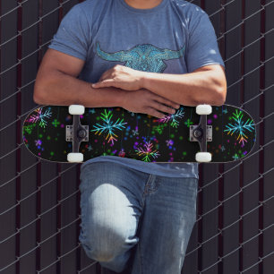 Skateboard L'atmosphère de Noël festive et animée de Slippery