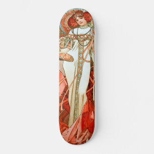 Skateboard L'Automne par Alphonse Mucha