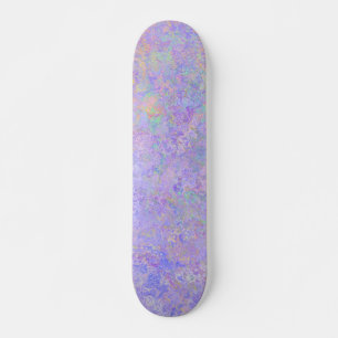 Skateboard Lavande psychédélique Purple Neon Pastel Abstrait