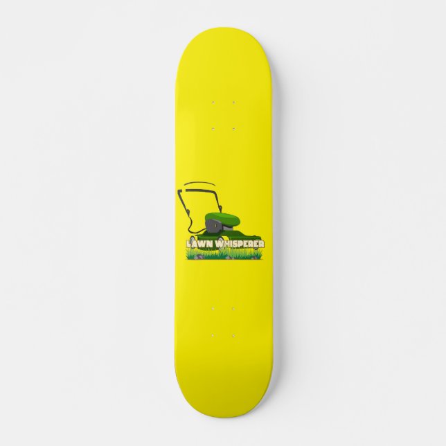 Skateboard LAWN WHISPERER drôle de jardinage cadeau Skateboar (Devant)