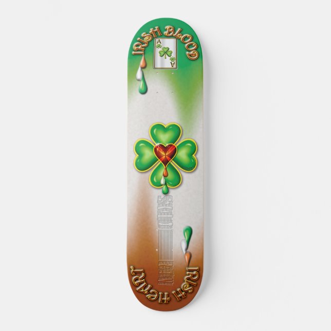 SKATEBOARD "LE CÆ IRLANDAIS " (Recto)