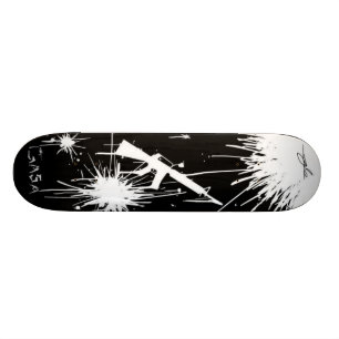 Skateboard le conseil de gasa lance floc-noir
