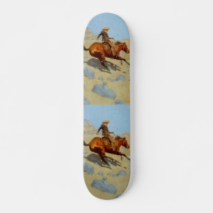 Skateboard Le Cowboy de Frederic Remington (1902)