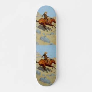 Skateboard Le Cowboy de Frederic Remington (1902)