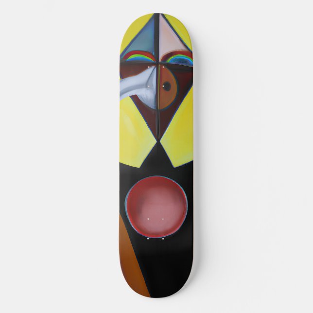 Skateboard Le docteur de la peste - Peinture à l'huile (Recto)