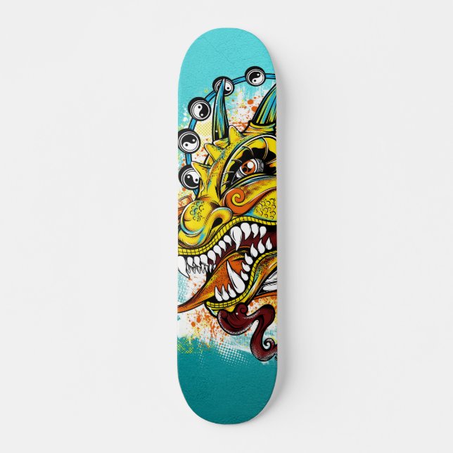 Skateboard le dragon (Devant)