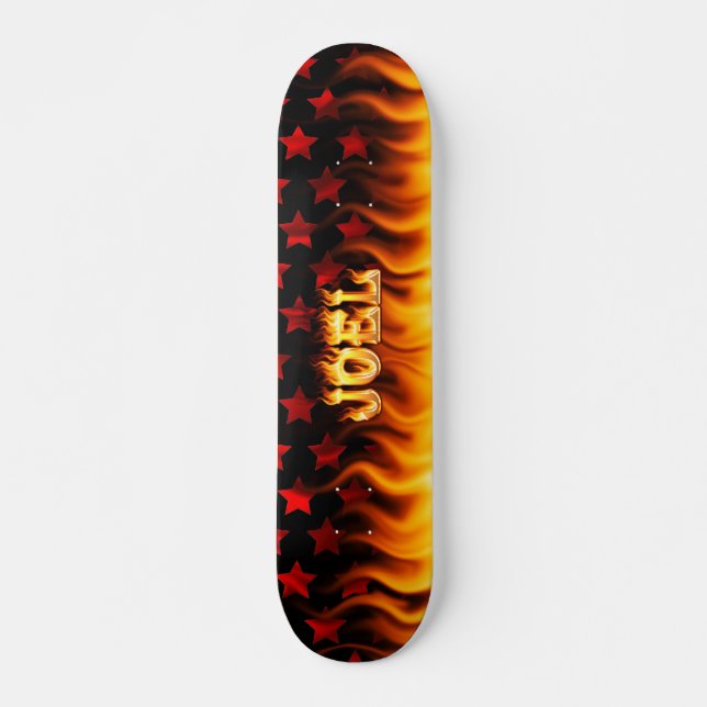 Skateboard Le feu de planche à roulettes de Joel et (Devant)