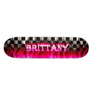 Skateboard Le feu de rose de planche à roulettes de la