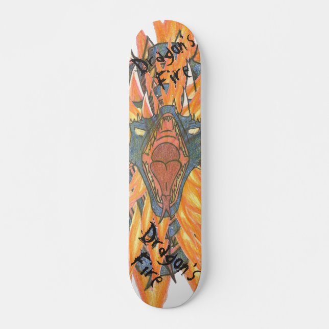 Skateboard Le feu du dragon (Devant)