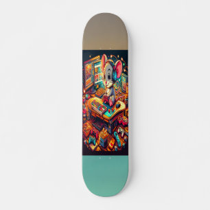 Skateboard le jeu de souris mignon