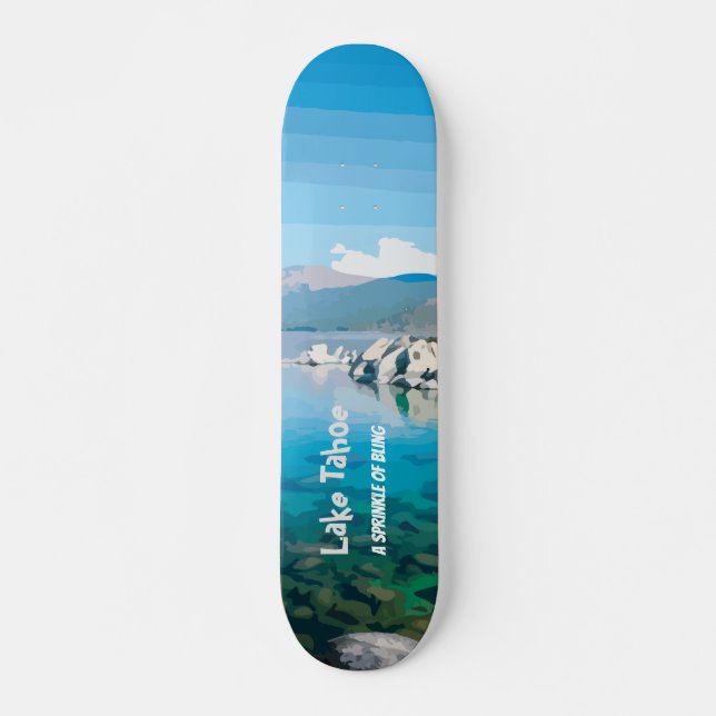 Skateboard Le lac Tahoe Un parfum de bling California (Devant)
