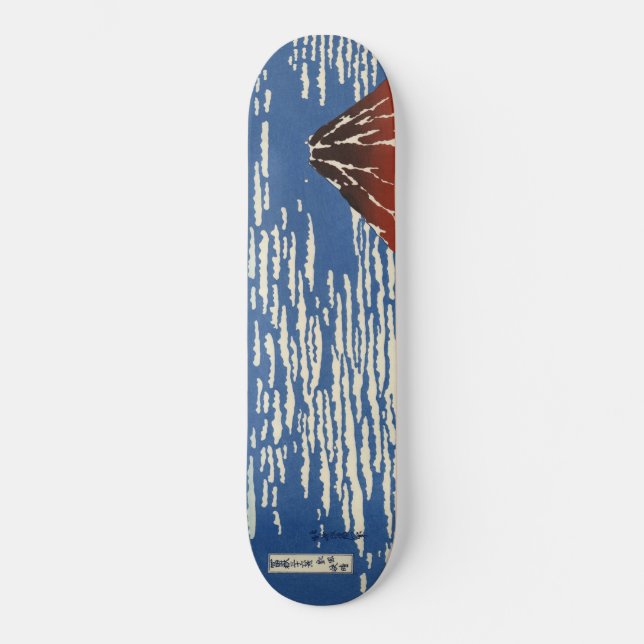 Skateboard Le Mont Fuji par temps clair (Fuji Rouge) (Hokusai (Recto)