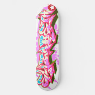 Skateboard Le nom Elizabeth dans les graffitis