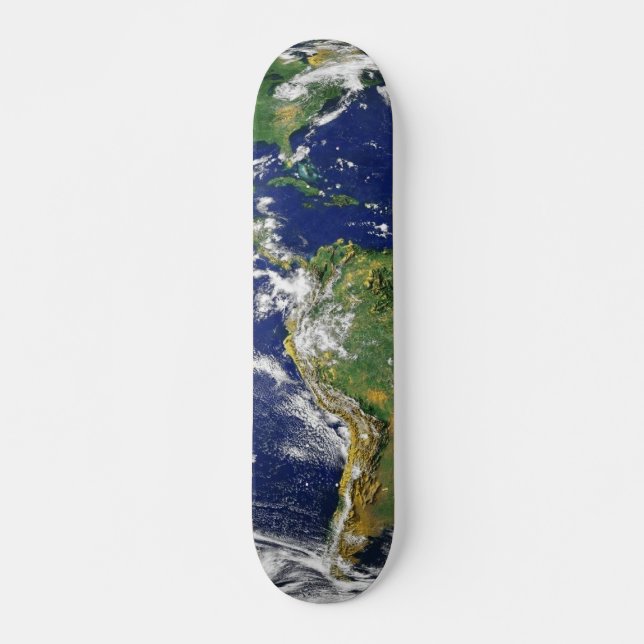 Skateboard Le portrait de la Terre (Devant)