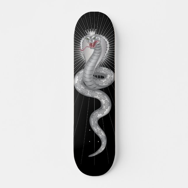 Skateboard Le Roi cobra - noir (Devant)