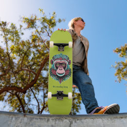 Skateboard le roi singe