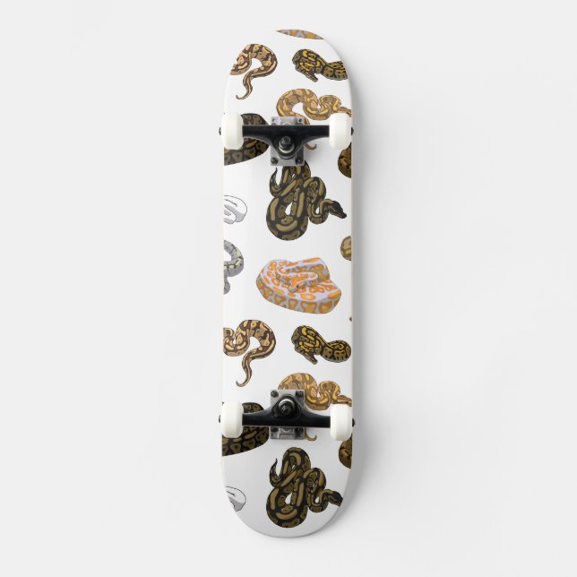 Skateboard Le serpent de python de boule Morph le motif (Recto)