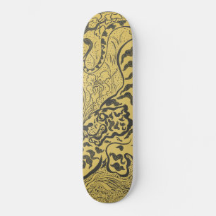 Skateboard Le tigre dans la jungle (animal sauvage) (par Paul