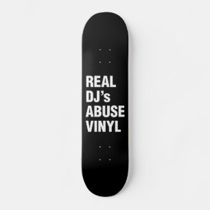 SKATEBOARD LE VINYLE DE LA VIOLENCE DE VÉRITABLE DJ