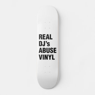 SKATEBOARD LE VINYLE DE LA VIOLENCE DE VÉRITABLE DJ