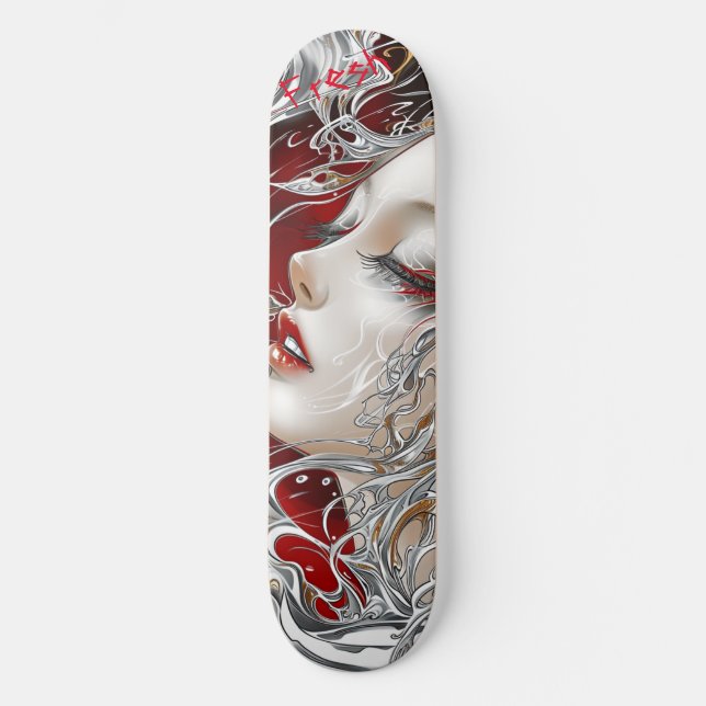 Skateboard Le visage de la femme (Recto)