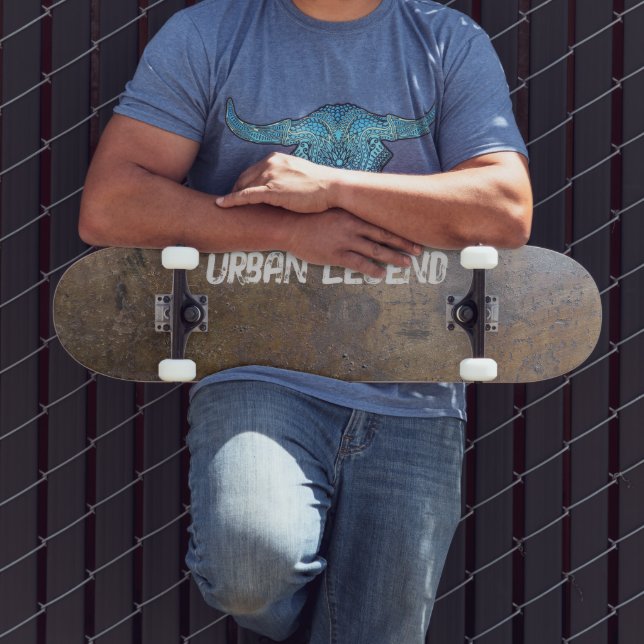 Skateboard Légende urbaine | Métal à grunge industriel (Extérieur 3)