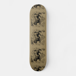 Skateboard Leo Constellation Map Hevelius 1690 sur Taupe