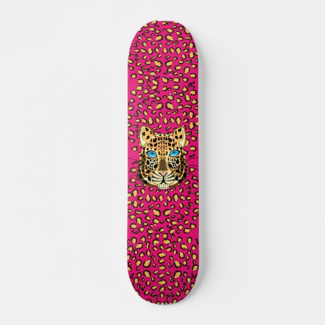 Skateboard Léopard (Devant)