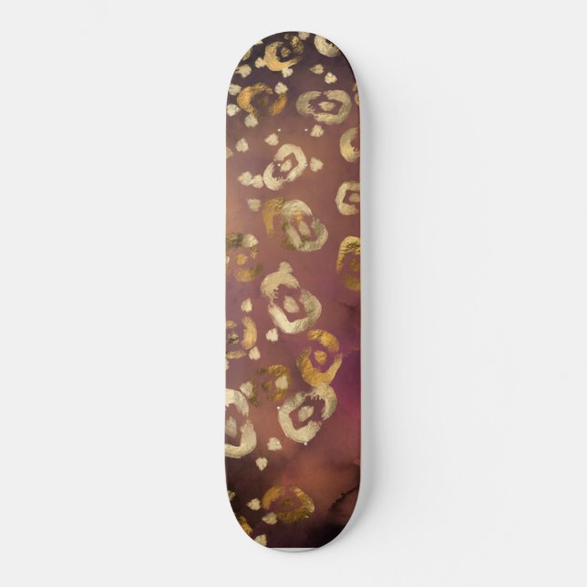 Skateboard Leopard Peinture Series Design 7 (Recto)