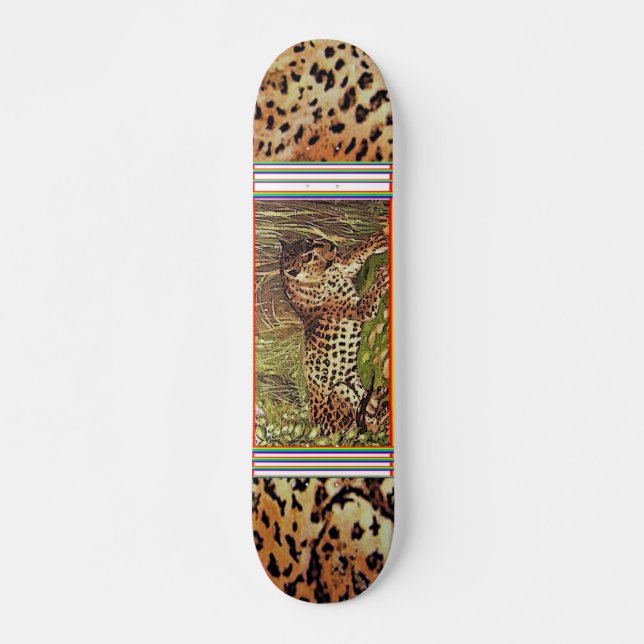 Skateboard léopard sk.1 (Devant)