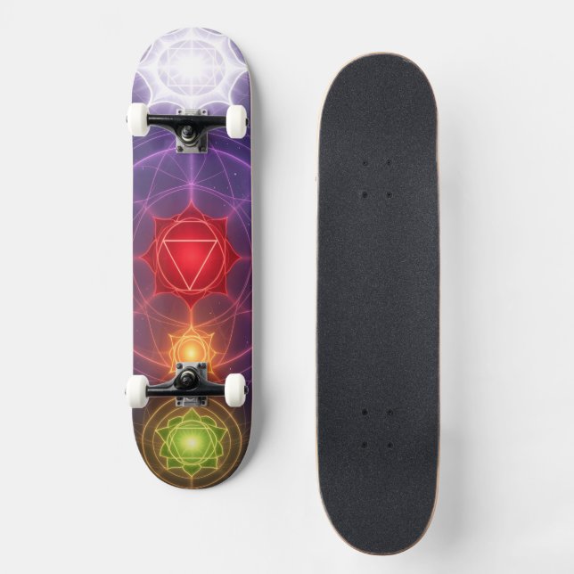 Skateboard Les 7 Chakras´3 (Recto)