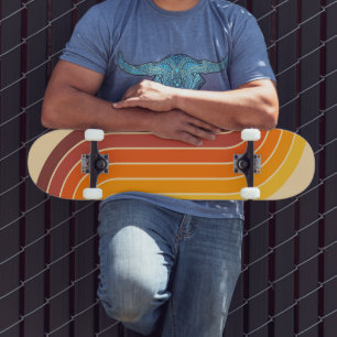 Skateboard les années 70 style Vintage rétro