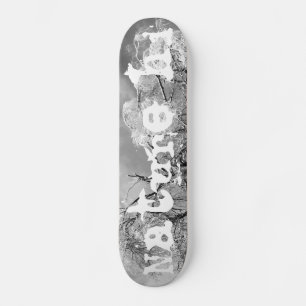 Skateboard les arbres l'hiver