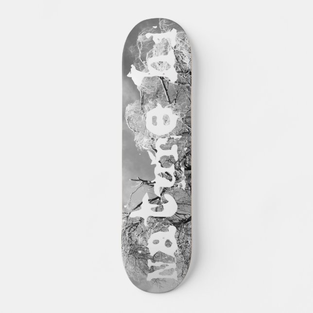 Skateboard les arbres l'hiver (Recto)