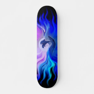 Skateboard Les dauphins au clair de lune