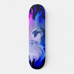 Skateboard Les dauphins au clair de lune