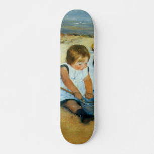 Skateboard Les enfants de Mary Cassatt sur la plage (1884)
