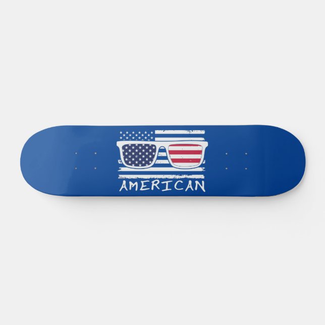 Skateboard LES LUNETTES DE SOLEIL AMÉRICAINES drôle 4 juillet (Horz)
