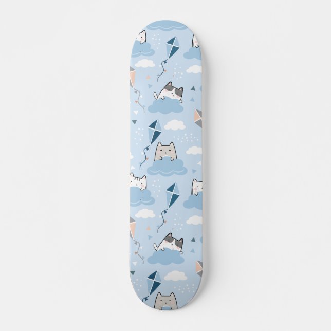 Skateboard Les Patters de Seamless Cute Kawaii (Devant)
