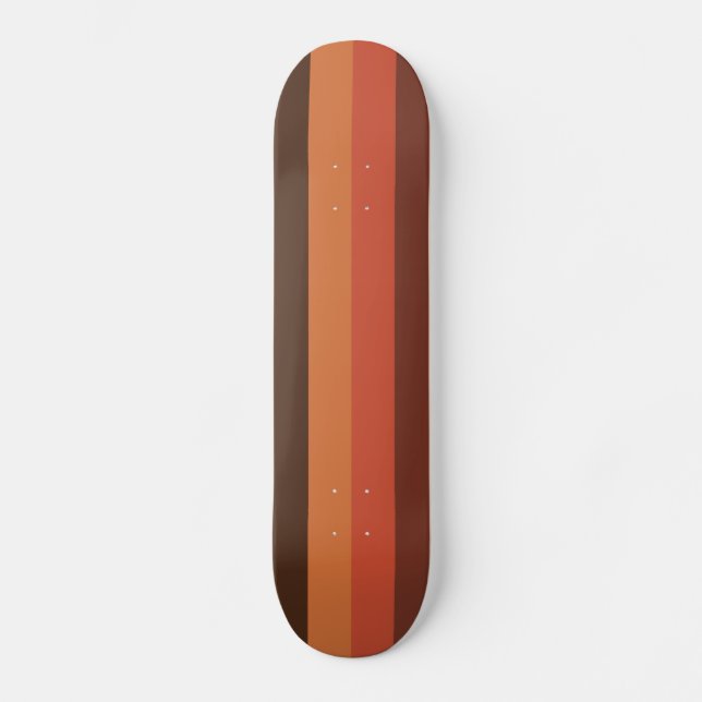 Skateboard Les rétros les années 70 rayures fraîches (Recto)