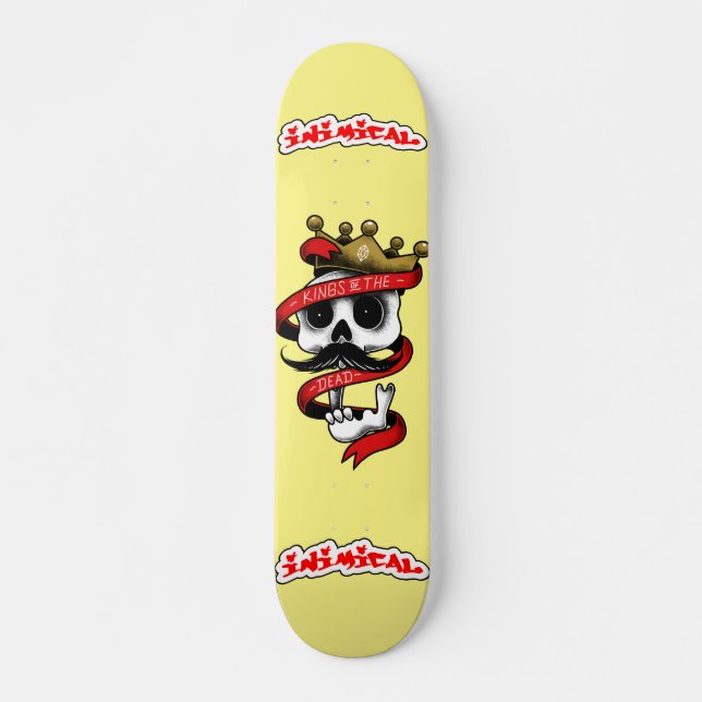 Skateboard Les rois inimiques du tatouage mort (Devant)
