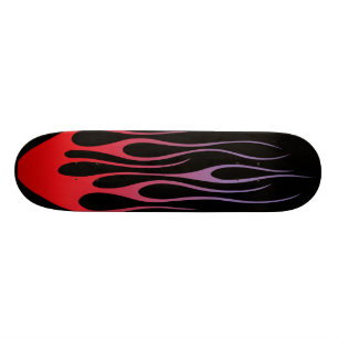Skateboard les tribaux des flammes rouges sur le arrière - p