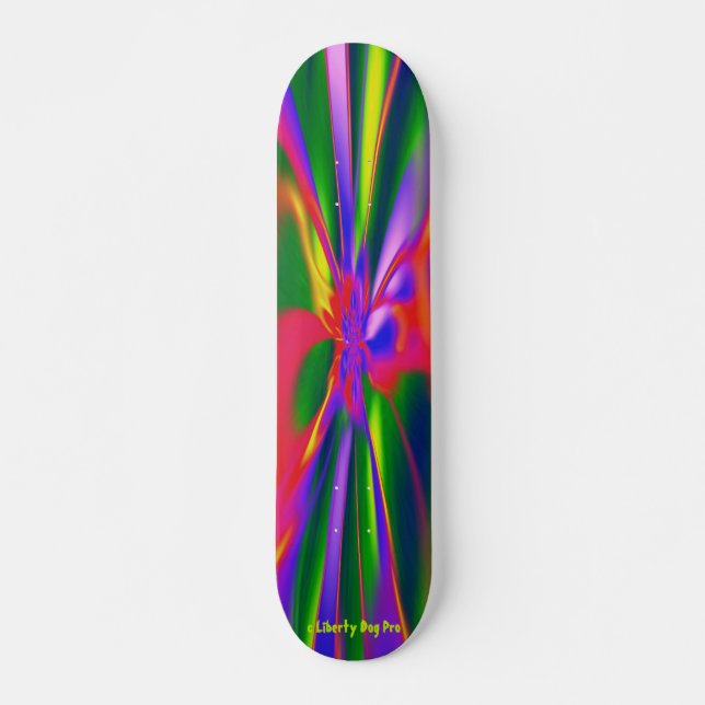 SKATEBOARD LIBERTY DOG PRO SHOP PSYCHEDELICA MADNESS DECK (Devant)