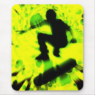 skateboard light explosion mouse pad