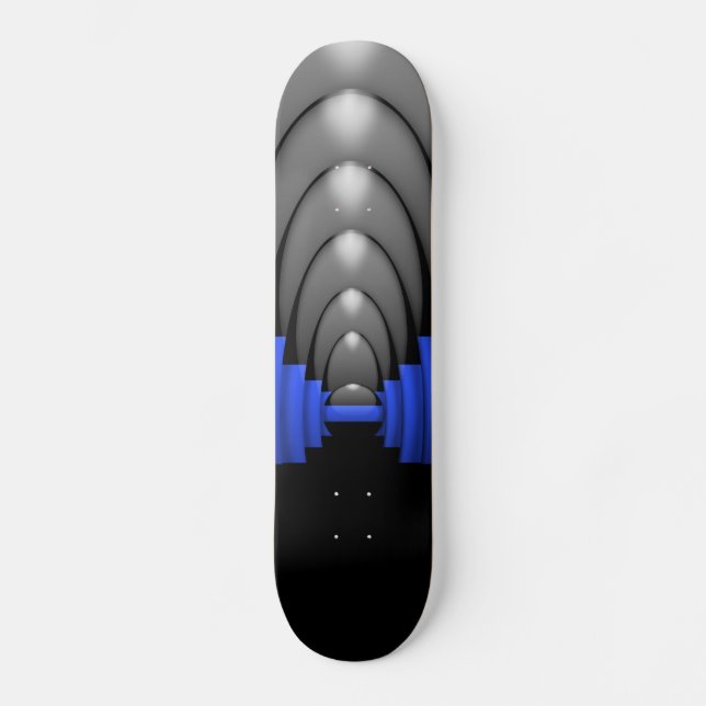 Skateboard Ligne bleue mince de la police (Recto)