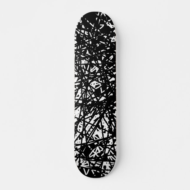 Skateboard Lignes Abstraites (Devant)