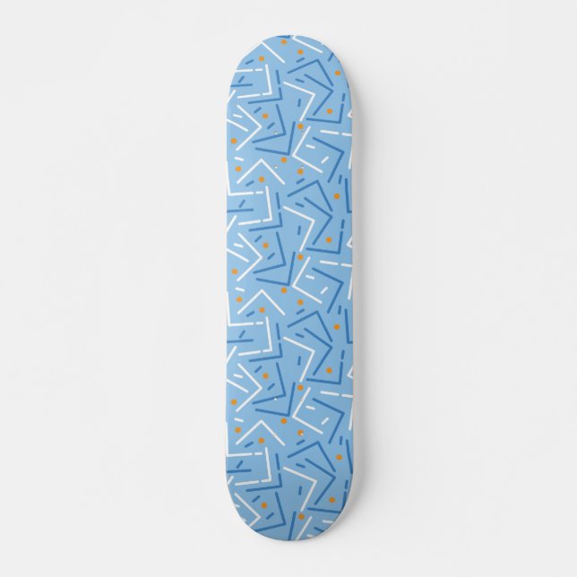 Skateboard Lignes Motif 7 (Devant)